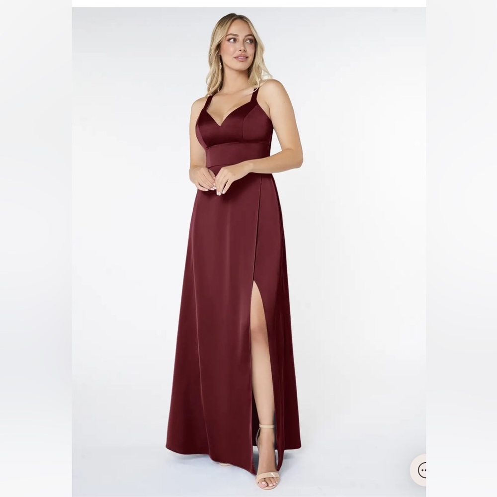Azazie Bridesmaid Dress - Burgundy